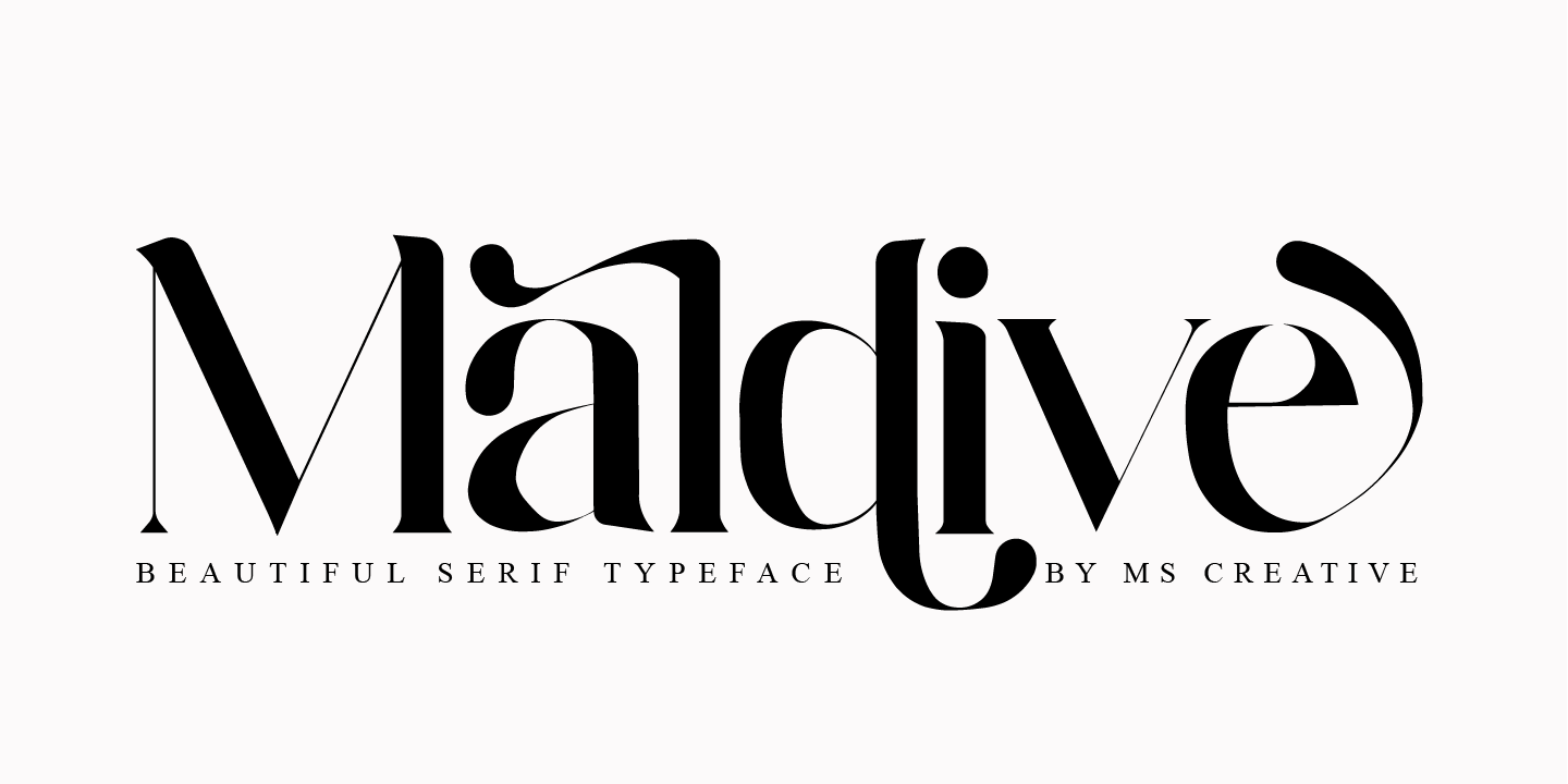 Example font Maldive #11